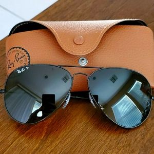 Ray Ban polarized large aviators